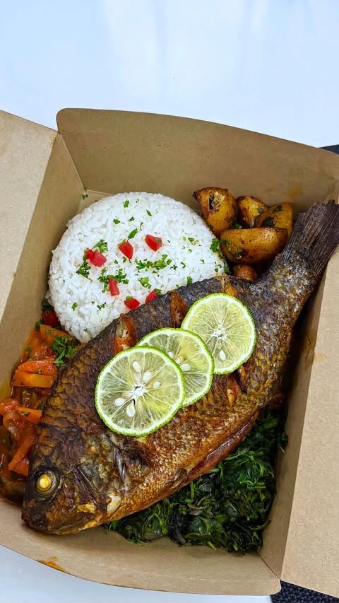 Whole Grilled Tilapia & Potato Cubes